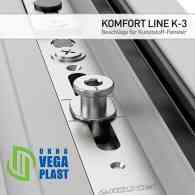 Vega Plas is using Komfort Line K-3 hardware